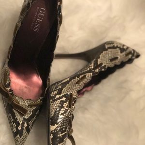 Guess Snakeskin Stilettos